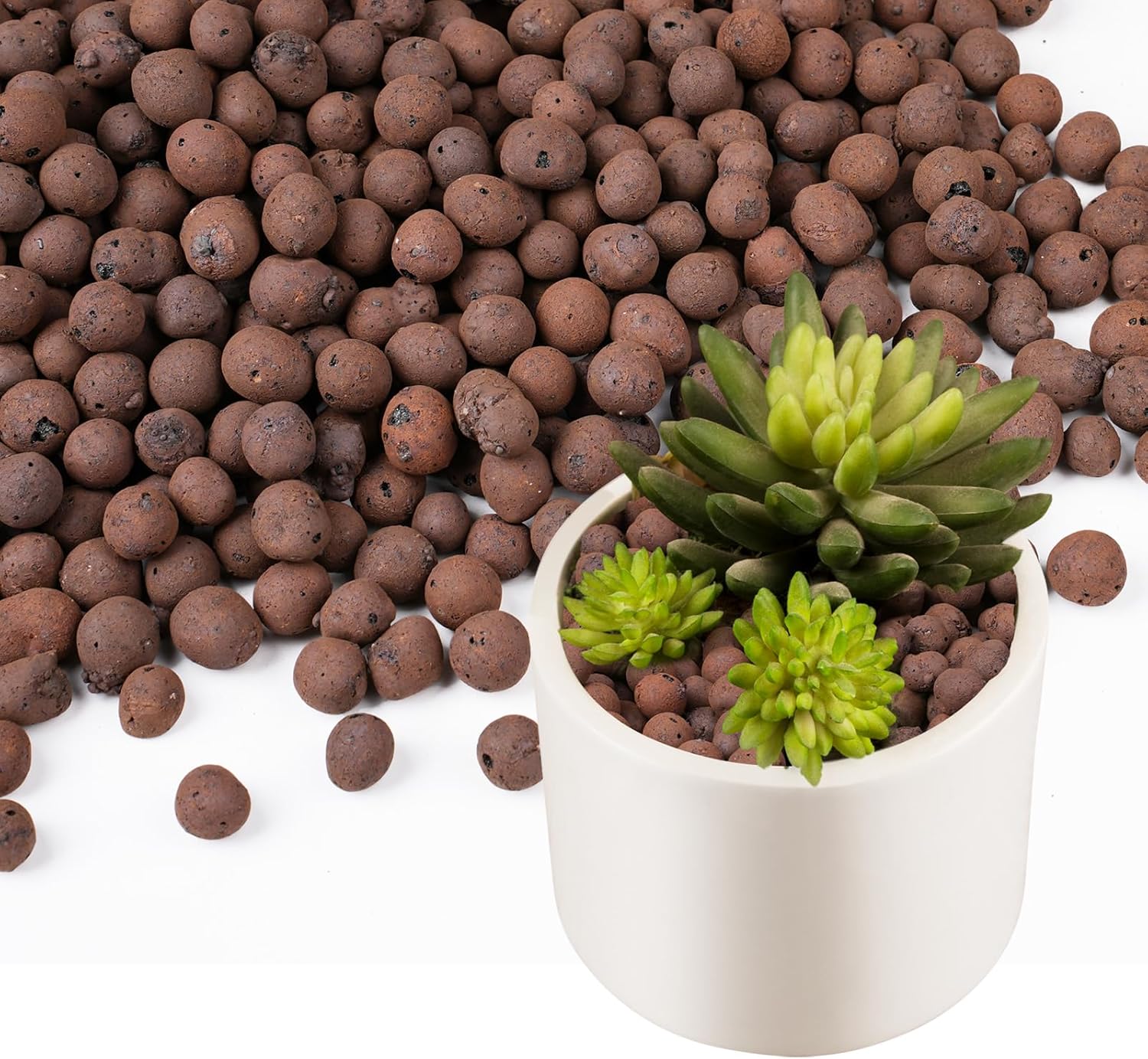 Clay Pebble Growing - 植物用粘土小石100/200g、植物用軽量粘土球、排水用、水耕栽培、アクアポニックス、蘭の植え付け用混合土