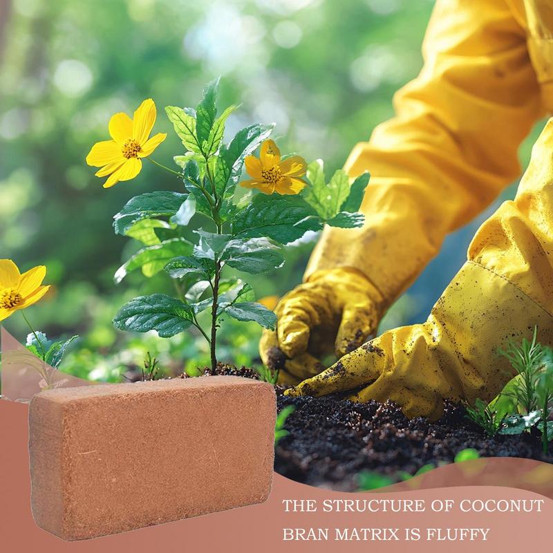 Coco Coir Block - 植物用有機ココヤシ繊維ココヤシ繊維ブロックポッティング花用品造園野菜屋内屋外園芸開始