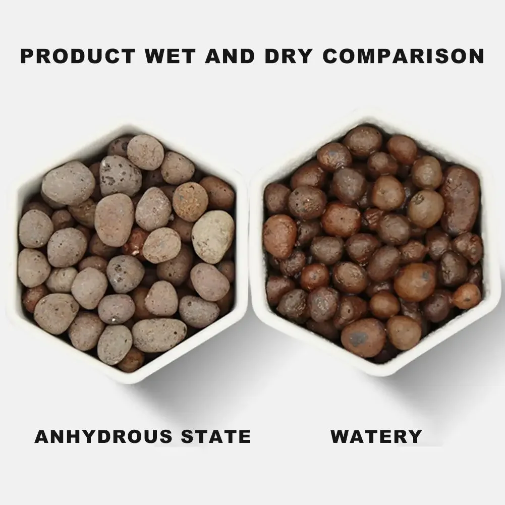水耕栽培用の有機土砂ボール,植木鉢,2リットル - Clay Pebble Growing のレビューと価格