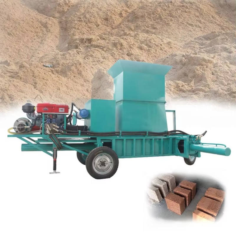 ホイール搭載ディーゼル式ココナッツコアーブロック製造機 油圧 - Coco Coir Block のレビューと価格